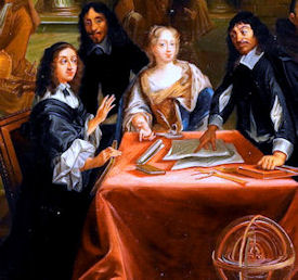 Descartes with Queen Christina of Sweden