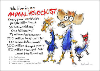 We live in an animal holocaust