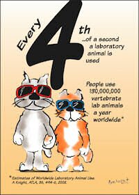 How many laboratory animals