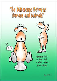The difference between humans and animals